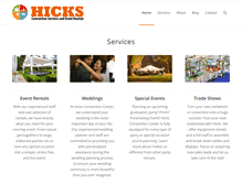 Tablet Screenshot of hicksconventions.com